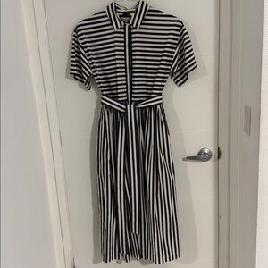 Kate Spade Navy and White Striped Blouse